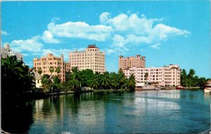 Florida Miami Downtown From The Miami River 1959