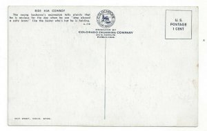 Postcard Ride Him Cowboy