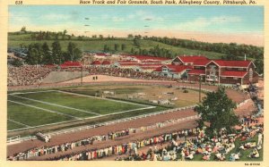 Vintage Postcard Race Track & Fair Grounds South Park Allegheny Pittsburgh PA