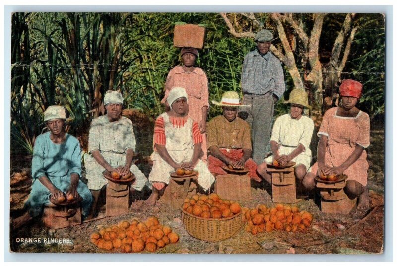 c1930's Orange Rinders, Greetings From Jamaica B.W.I. Unposted Vintage Postcard