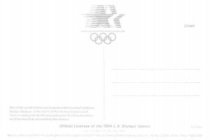 Los Angeles 1984 Olympics   Baseball Stadium Continental Size: Approx 4 X 6 i...