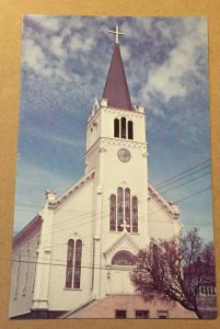 VINTAGE POSTCARD UNUSED ST. ANN'S CHURCH, MACKINAC ISLAND, MICHIGAN