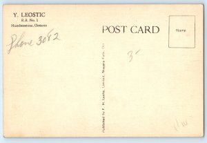 Humberstone Canada Postcard Partial View Peace Cabins Poultry Farm c1940's