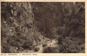 Early TRANSVAAL: A Mountain Road, South Africa, Old Postcard