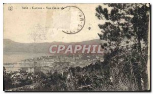 Old Postcard General view Cannes