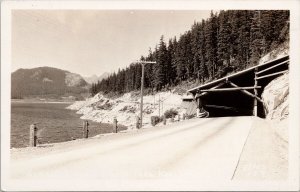 Sunset Highway Lake Keechelus WA Washington Unused Ellis #137 RPPC Postcard H21