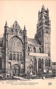 La Cathedrale Saint Sauveur, Cathedral Holy Saviour Church Bruges Belgium Unu...