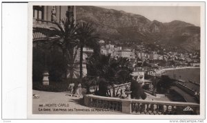 RP: Monte Carlo , La Gare. Vue prise des Terrasses de Monte Carlo , 1020s