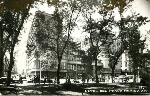 1940s RPPC Postcard 16. Hotel del Prado Mexico City, Mexico D.F. Unposted