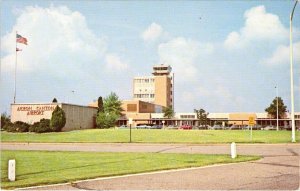 Akron-Canton OH Ohio  AIRPORT TERMINAL Summet & Stark Counties AVIATION Postcard