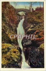 Old Postcard Aira Force Ullswater Greetings from Lakeland