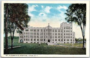 VINTAGE POSTCARD ST. ELIZABETH'S HOSPITAL AT UTICA NEW YORK c. 1925