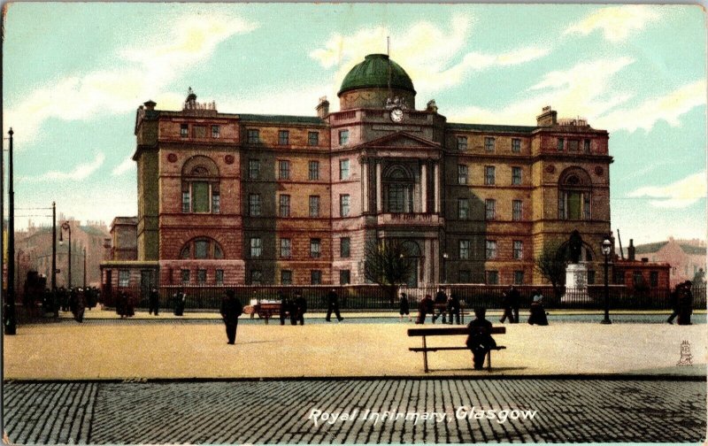 Tucks 1414 Glasgow Scotland Royal Infirmary Vintage Postcard G68