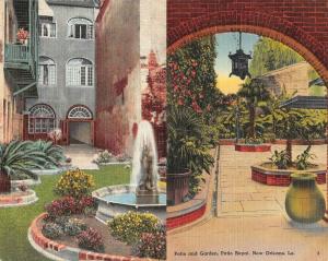 NEW ORLEANS, LA Louisiana  TWO SISTERS COURTYARD & Patio Royal  TWO Postcards