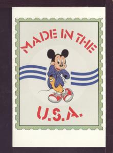 Mickey Mouse Made in the U.S.A. Post Card 2916