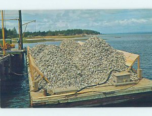 Chrome OYSTERS ON BARGE Nahcotta - Near Ocean Park & Klipsan Beach WA AG2250