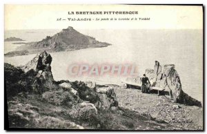 Old Postcard Val Andre La Pointe of Cornicbe and Yerdelet