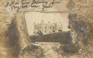 RPPC of Birchbark Vignette Kimball's Castle Lake Winnepesaukee NH, Posted 1906
