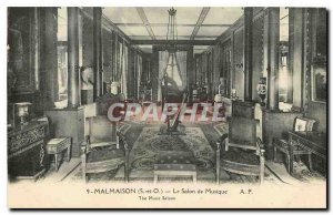 Old Postcard Malmaison S and O The Music Room