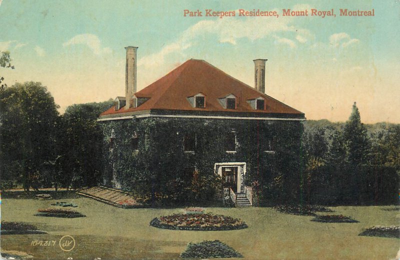B515 Canada Montreal Mount Royal park Keepers Residence 1922