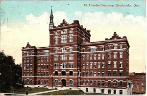 Postcard BUILDING SCENE Sherbrooke Quebec QC AI3853