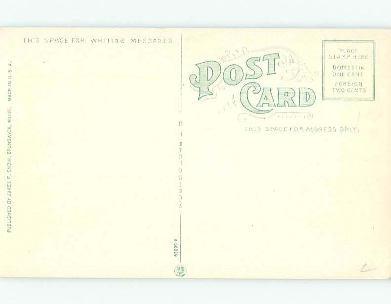 Unused Divided-Back POSTCARD FROM Portland Maine ME HM5450