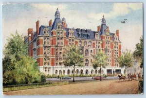London SWI England Postcard Hyde Park Hotel Knightsbridge 1968 Vintage