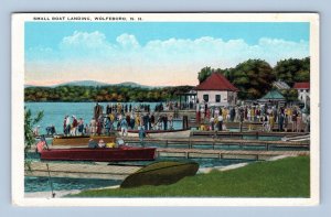 Small Boat Landing Wolfeboro New Hampshire NH UNP WB Postcard K14