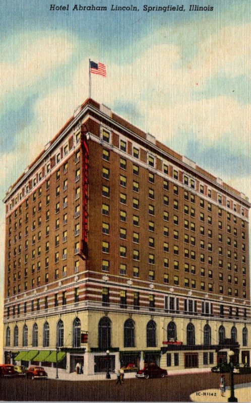 Illinois Springfield Hotel Abraham Lincoln Curteich