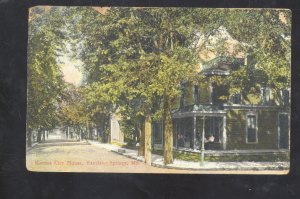EXCELSIOR SPRINGS MISSOURI MO. KANSAS CITY HOUSE 1910 VINTAGE POSTCARD