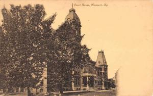 Newport Kentucky Court House Street View Antique Postcard K80912