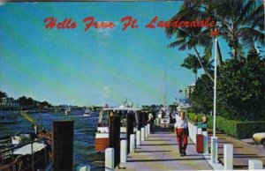 Florida Hello From Fort Lauderdale Showing Docks At Bahia Mar Marina