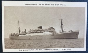 Mint Real Picture Postcard Union Castle MV Warwick Castle