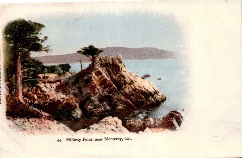 Midway Point, Near Monterey California, Antique Undivided Back Postcard G01