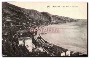 Old Postcard Menton Garavan The Bay Of