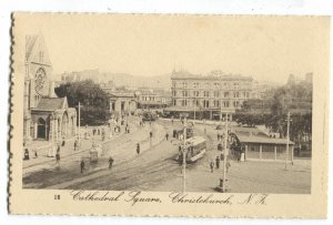 Postcard Cathedral Square Christchurch New Zealand