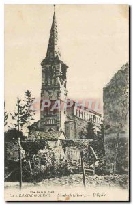 Old Postcard The Great War the church Steinbach Alsace