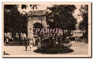 Old Postcard Aix Les Bains L & # 39Arc De Triomphe De Campanus