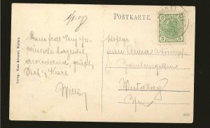 Austria Postmark 190? Wallern im Bohmerwald Bonhofstrasse Postcard