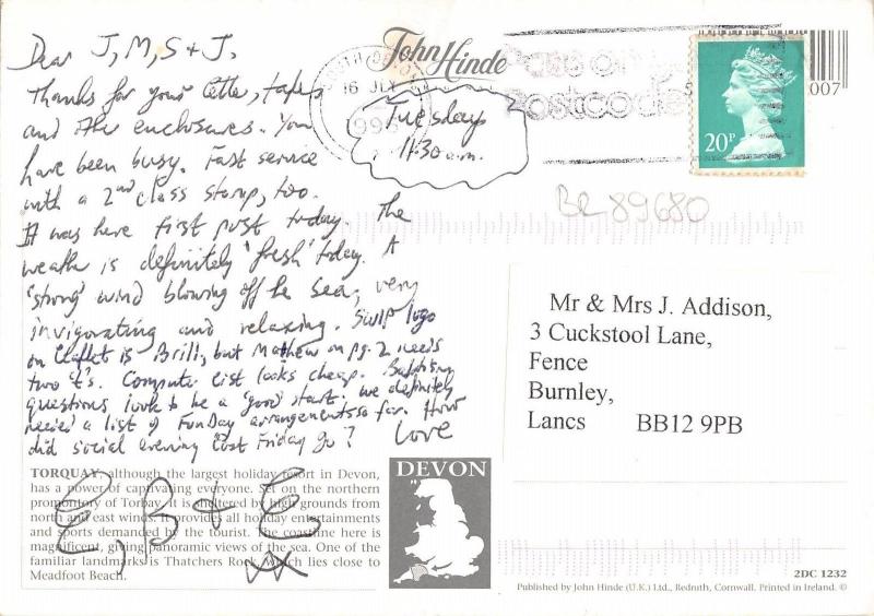 BR89680 torquay devon ship bateaux  uk