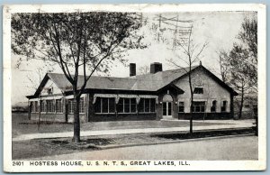 GREAT LAKES ILL HOSTESS HOUSE USNTS ANTIQUE POSTCARD