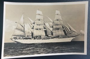 Mint Germany Real Picture Postcard RPPC German Navy Sail Training Ship Horst Wes