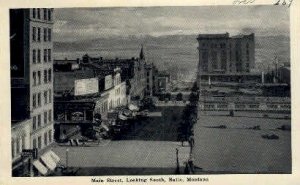 Main St. in Butte, Montana