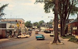 Wolfeboro New Hampshire Street Scene Historic Bldgs Vintage Postcard K98441