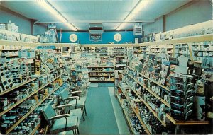 Postcard 1950s New York Poughkeepsie Mid Town Pharmacy occupation NY24-3349