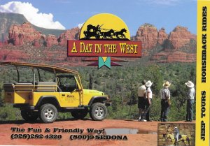 A  Day in the West Jeep Tours Horseback or Jeep Sedona AZ 4 by 6 size