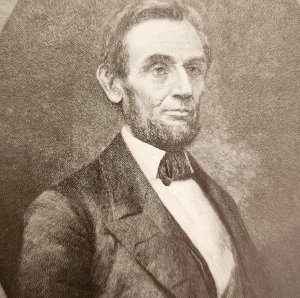 1888 Abraham Lincoln In 1861 Wood Engraving Print Victorian Ephemera DWNN11