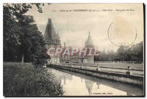 Old Postcard Chateau de Maintenon E and L Cote Sud Park taking view
