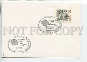 449635 GERMANY 1987 year Special cancellation tennis tournament in Berlin