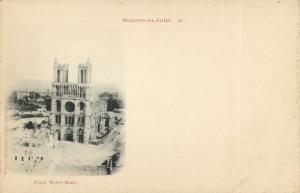 CPA MANTES-la-JOLIE-Place Notre-Dame (260621)
